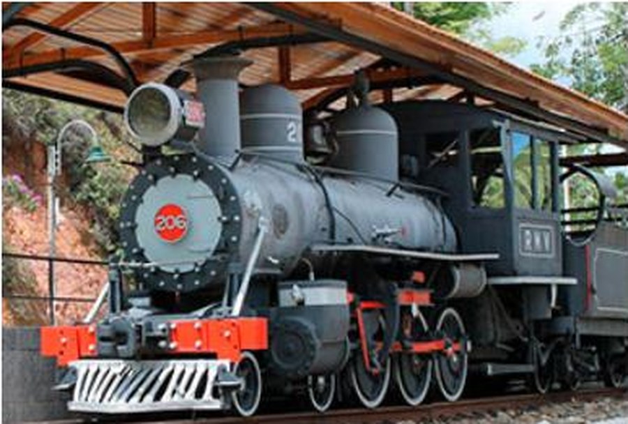 Antiga estação ferroviária de Conservatória, hoje ligada ao Museu da Seresta