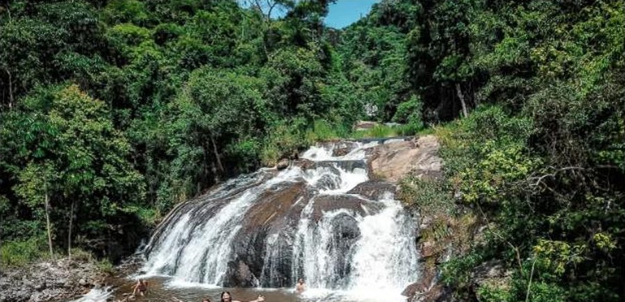 Cachoeira do Por Acaso, em Santa Rita de Jacutinga